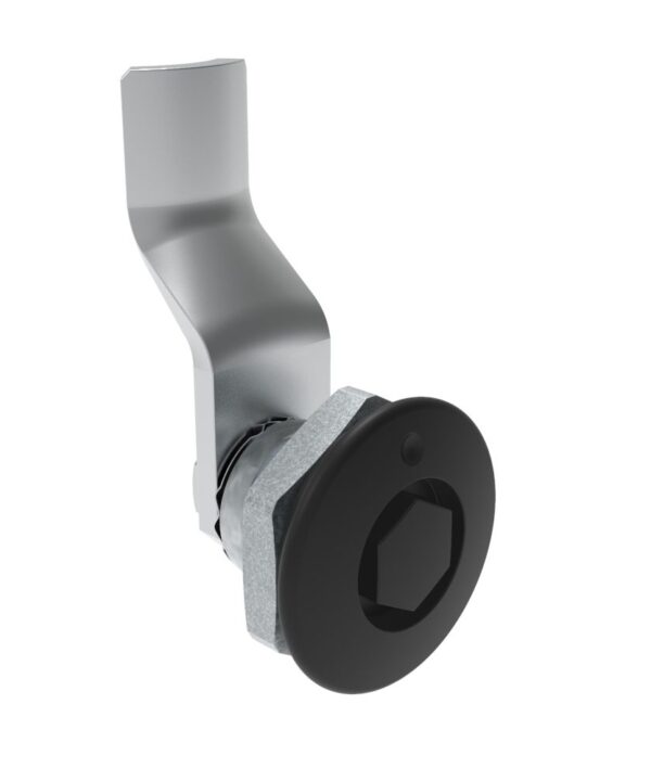 Southco Quarter-Turn Cam Latch, Bellcore 216, 26mm (1.02 in) Grip, Sealed, Zinc Alloy, Powder Coat, Black