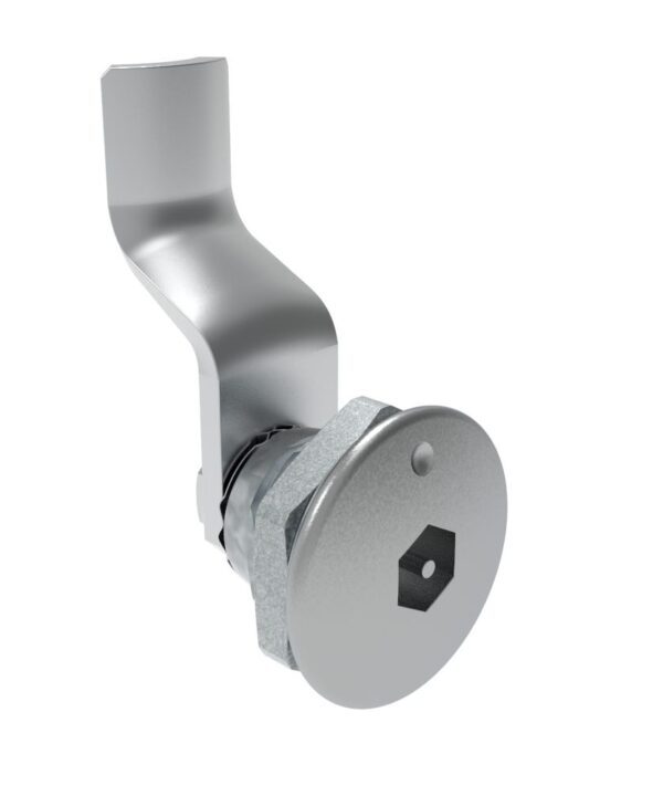 Southco Quarter-Turn Cam Latch, Bellcore Electronics, 30mm (1.18 in) Grip, Not Sealed, Zinc Alloy, Chrome Plated, Bright