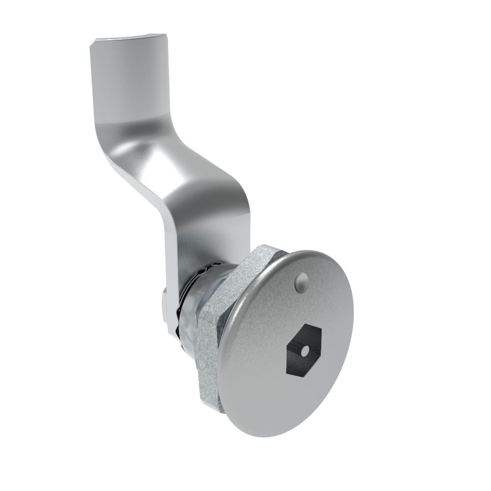 Southco Quarter-Turn Cam Latch, Bellcore Electronics, 34mm (1.34 in) Grip, Not Sealed, Zinc Alloy, Chrome Plated, Bright