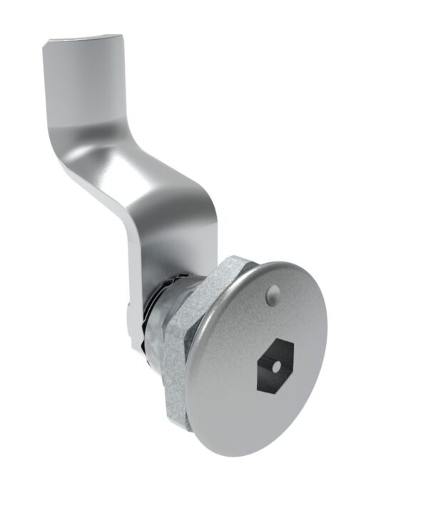 Southco Quarter-Turn Cam Latch, Bellcore Electronics, 36mm (1.42 in) Grip, Not Sealed, Zinc Alloy, Chrome Plated, Bright