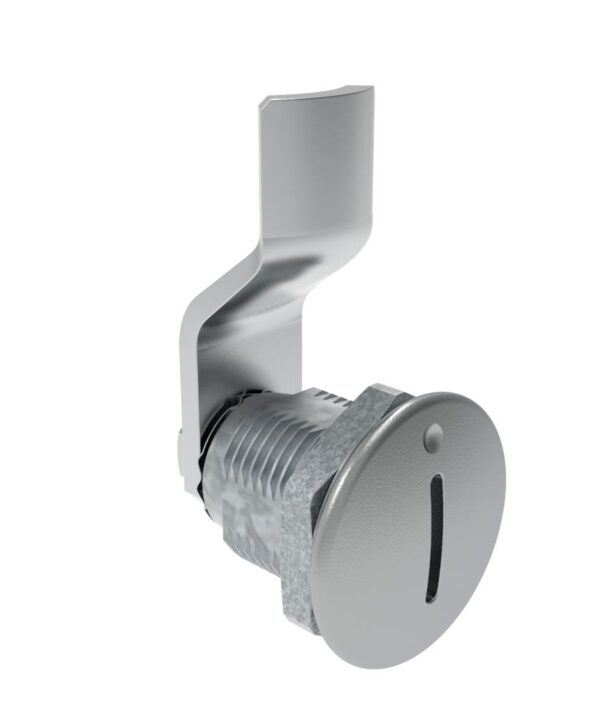 Southco Quarter-Turn Cam Latch, Slotted Recess, 10mm (.39 in) Grip, Not Sealed, Zinc Alloy, Chrome Plated, Bright
