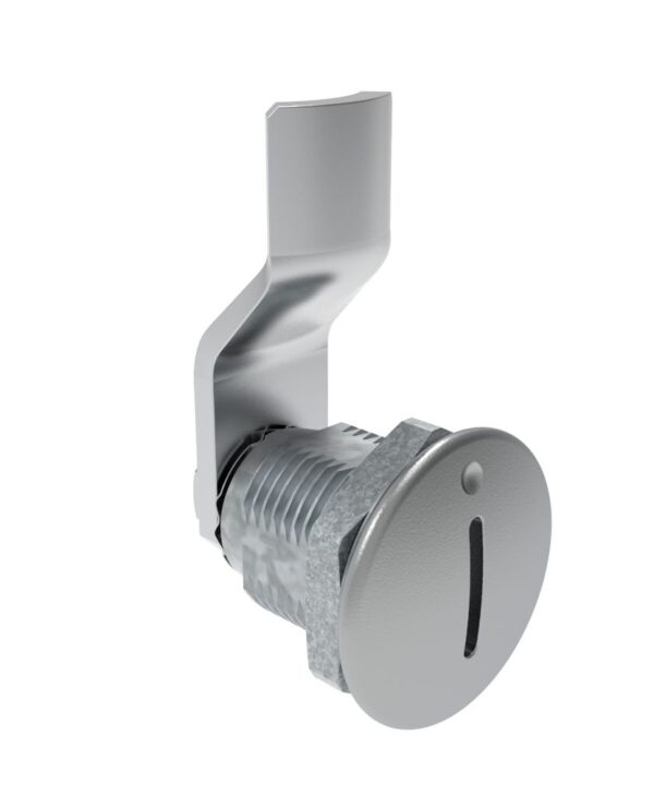 Southco Quarter-Turn Cam Latch, Slotted Recess, 12mm (.47 in) Grip, Not Sealed, Zinc Alloy, Chrome Plated, Bright