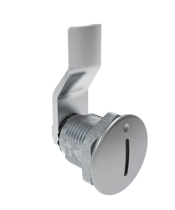 Southco Quarter-Turn Cam Latch, Slotted Recess, 14mm (.55 in) Grip, Not Sealed, Zinc Alloy, Chrome Plated, Bright