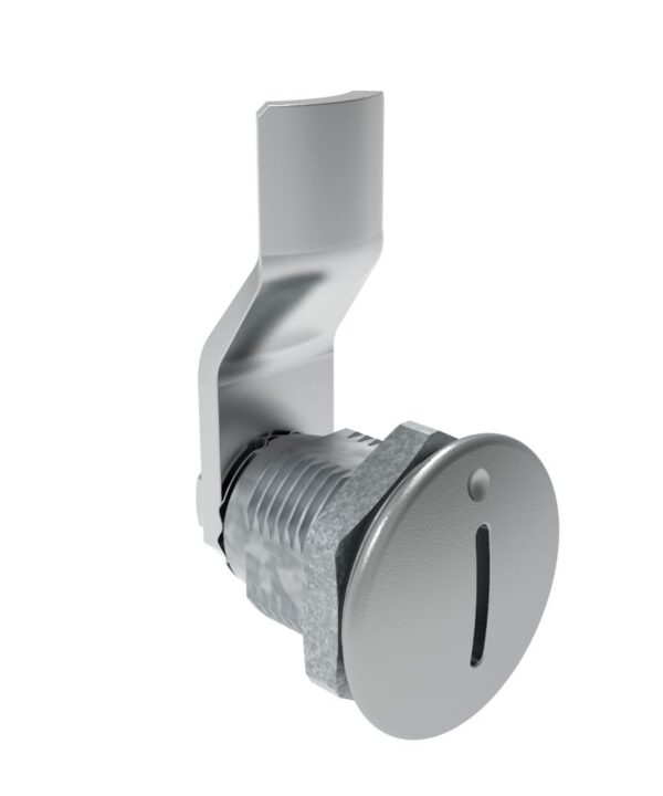 Southco Quarter-Turn Cam Latch, Slotted Recess, 14mm (.55 in) Grip, Sealed, Zinc Alloy, Chrome Plated, Bright