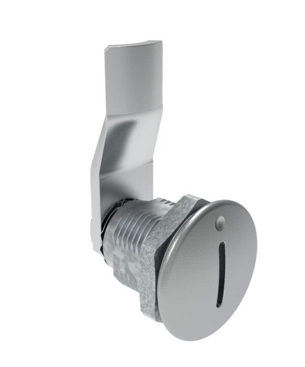 Southco Quarter-Turn Cam Latch, Slotted Recess, 18mm (.71 in) Grip, Sealed, Zinc Alloy, Chrome Plated, Bright