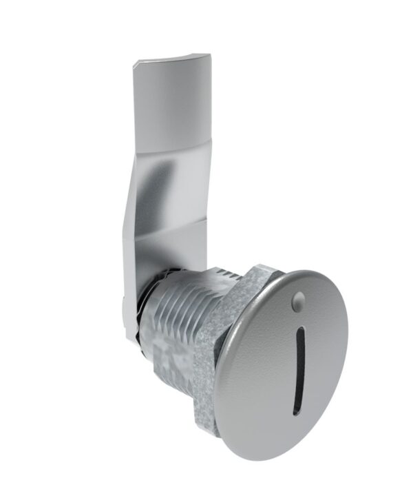 Southco Quarter-Turn Cam Latch, Slotted Recess, 20mm (.79 in) Grip, Not Sealed, Zinc Alloy, Chrome Plated, Bright
