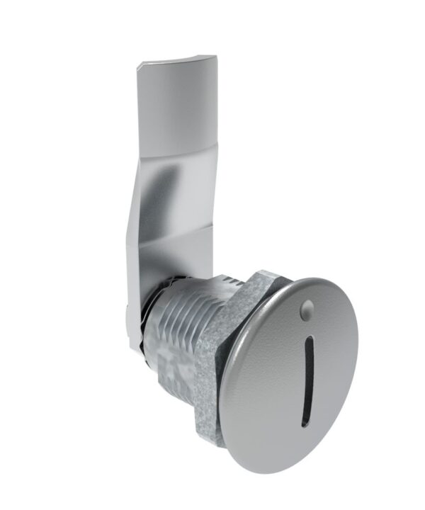 Southco Quarter-Turn Cam Latch, Slotted Recess, 20mm (.79 in) Grip, Sealed, Zinc Alloy, Chrome Plated, Bright
