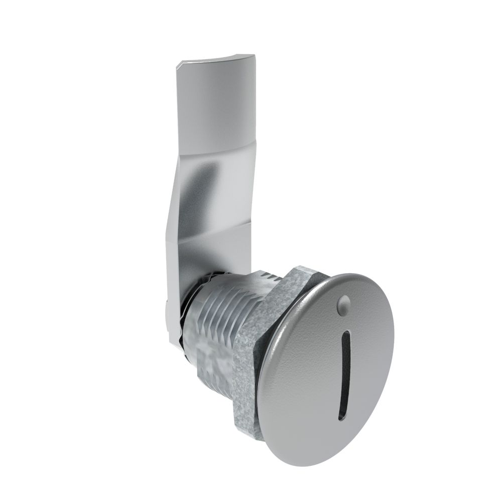 Southco Quarter-Turn Cam Latch, Slotted Recess, 20mm (.79 in) Grip, Sealed, Zinc Alloy, Chrome Plated, Bright