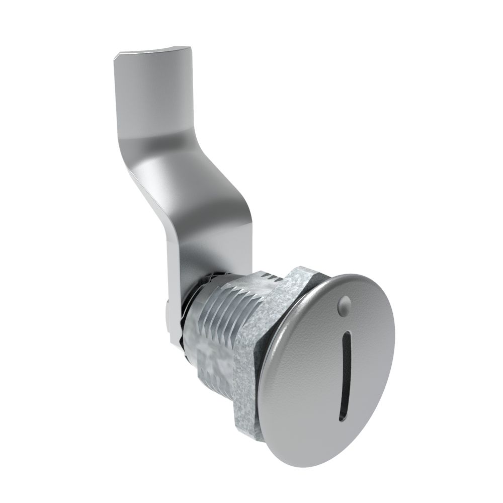 Southco Quarter-Turn Cam Latch, Slotted Recess, 36mm (1.42 in) Grip, Sealed, Zinc Alloy, Chrome Plated, Bright