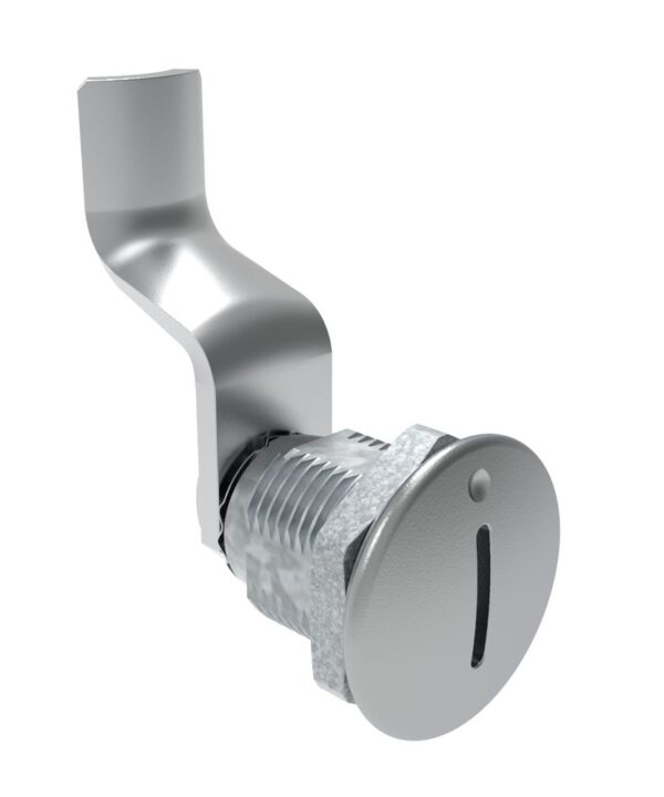 Southco Quarter-Turn Cam Latch, Slotted Recess, 42mm (1.65 in) Grip, Not Sealed, Zinc Alloy, Chrome Plated, Bright