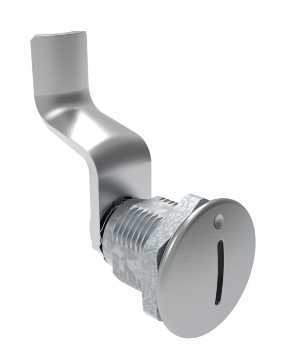 Southco Quarter-Turn Cam Latch, Slotted Recess, 44mm (1.73 in) Grip, Not Sealed, Zinc Alloy, Chrome Plated, Bright