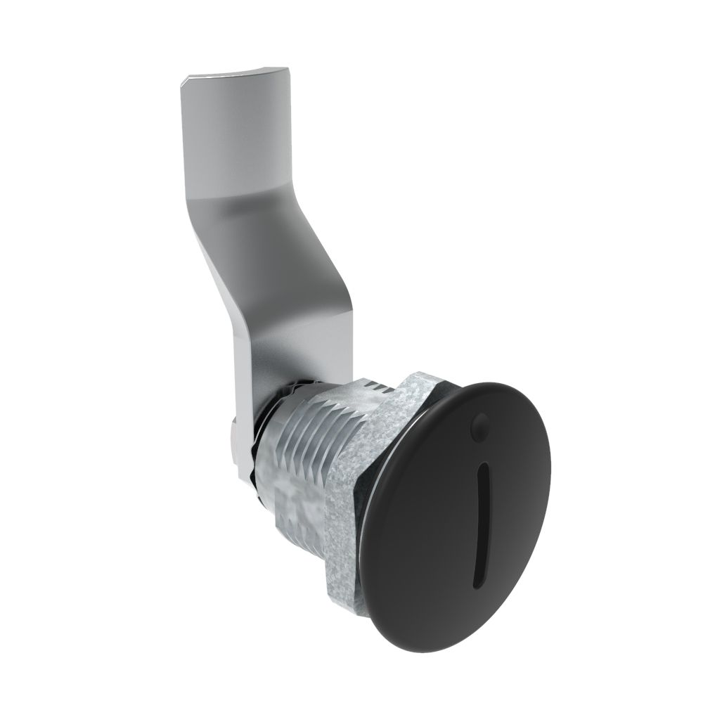 Southco Quarter-Turn Cam Latch, Slotted Recess, 32mm (1.25 in) Grip, Sealed, Zinc Alloy, Powder Coat, Black
