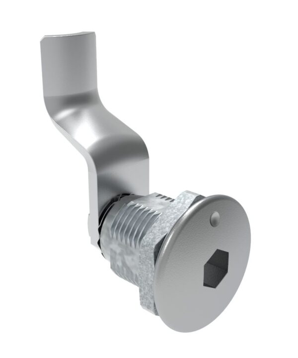 Southco Quarter-Turn Cam Latch, 8 mm Hex Recess, 40mm (1.57 in) Grip, Not Sealed, Zinc Alloy, Chrome Plated, Bright
