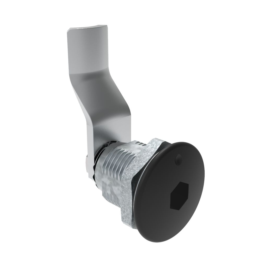 Southco Quarter-Turn Cam Latch, 8 mm Hex Recess, 32mm (1.25 in) Grip, Sealed, Zinc Alloy, Powder Coat, Black