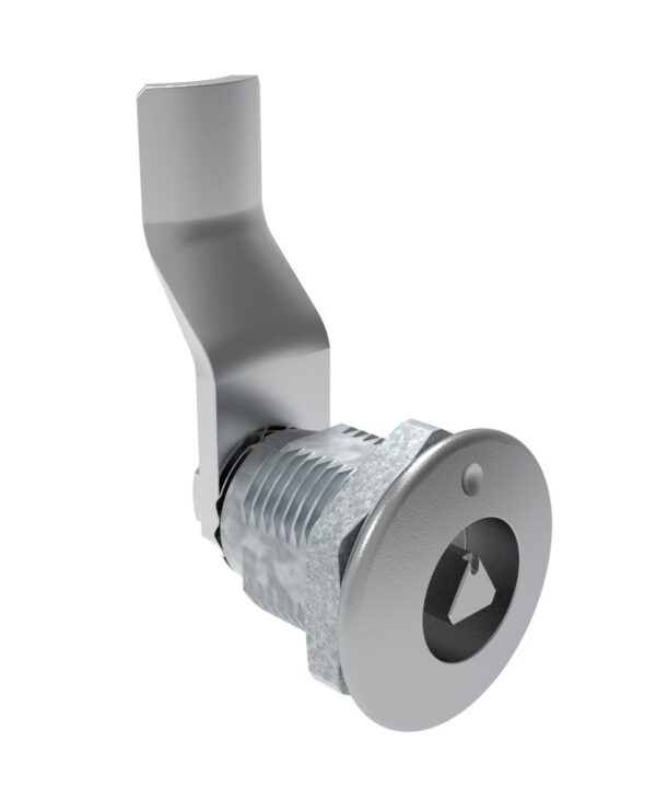 Southco Quarter-Turn Cam Latch, 7 mm Triangle Recess, 32mm (1.25 in) Grip, Not Sealed, Zinc Alloy, Chrome Plated, Bright