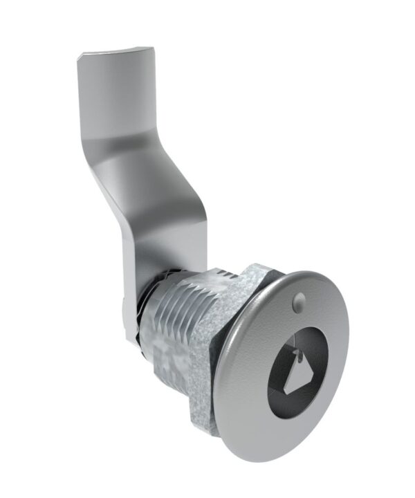 Southco Quarter-Turn Cam Latch, 7 mm Triangle Recess, 34mm (1.34 in) Grip, Sealed, Zinc Alloy, Chrome Plated, Bright