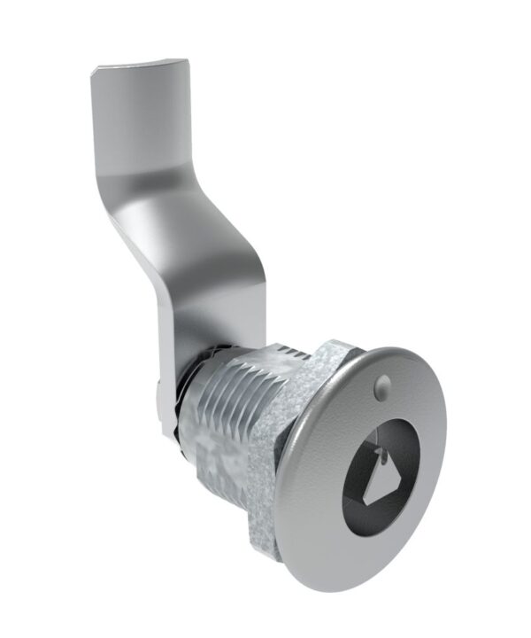 Southco Quarter-Turn Cam Latch, 7 mm Triangle Recess, 36mm (1.42 in) Grip, Not Sealed, Zinc Alloy, Chrome Plated, Bright