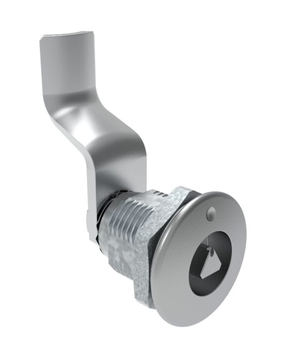 Southco Quarter-Turn Cam Latch, 7 mm Triangle Recess, 40mm (1.57 in) Grip, Sealed, Zinc Alloy, Chrome Plated, Bright