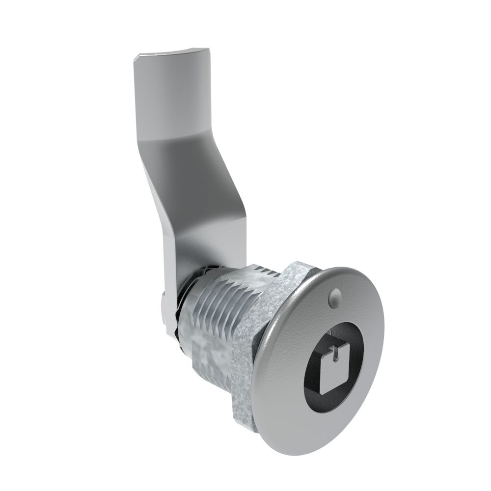 Southco Quarter-Turn Cam Latch, 7 mm Square Recess, 30mm (1.18 in) Grip, Not Sealed, Zinc Alloy, Chrome Plated, Bright