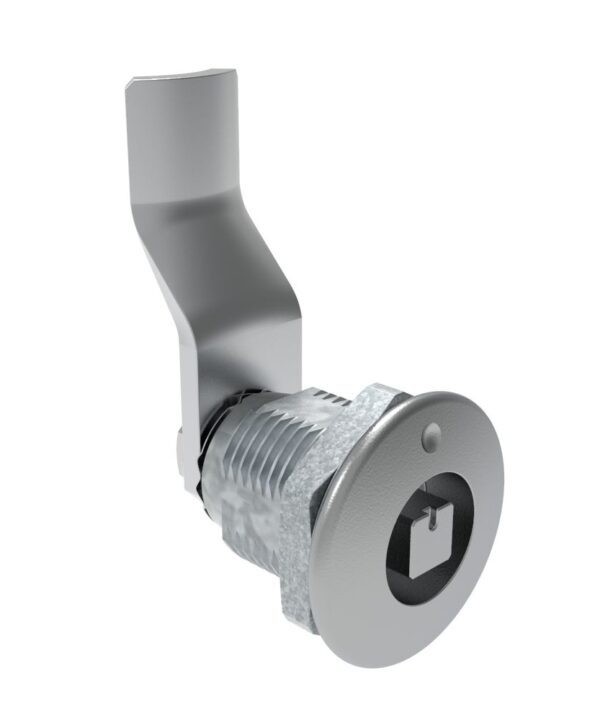 Southco Quarter-Turn Cam Latch, 7 mm Square Recess, 32mm (1.25 in) Grip, Not Sealed, Zinc Alloy, Chrome Plated, Bright