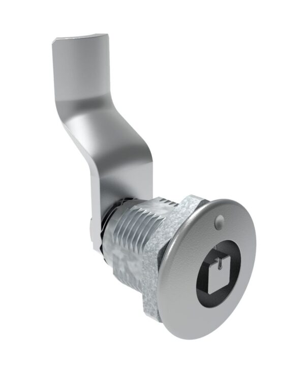 Southco Quarter-Turn Cam Latch, 7 mm Square Recess, 36mm (1.42 in) Grip, Not Sealed, Zinc Alloy, Chrome Plated, Bright