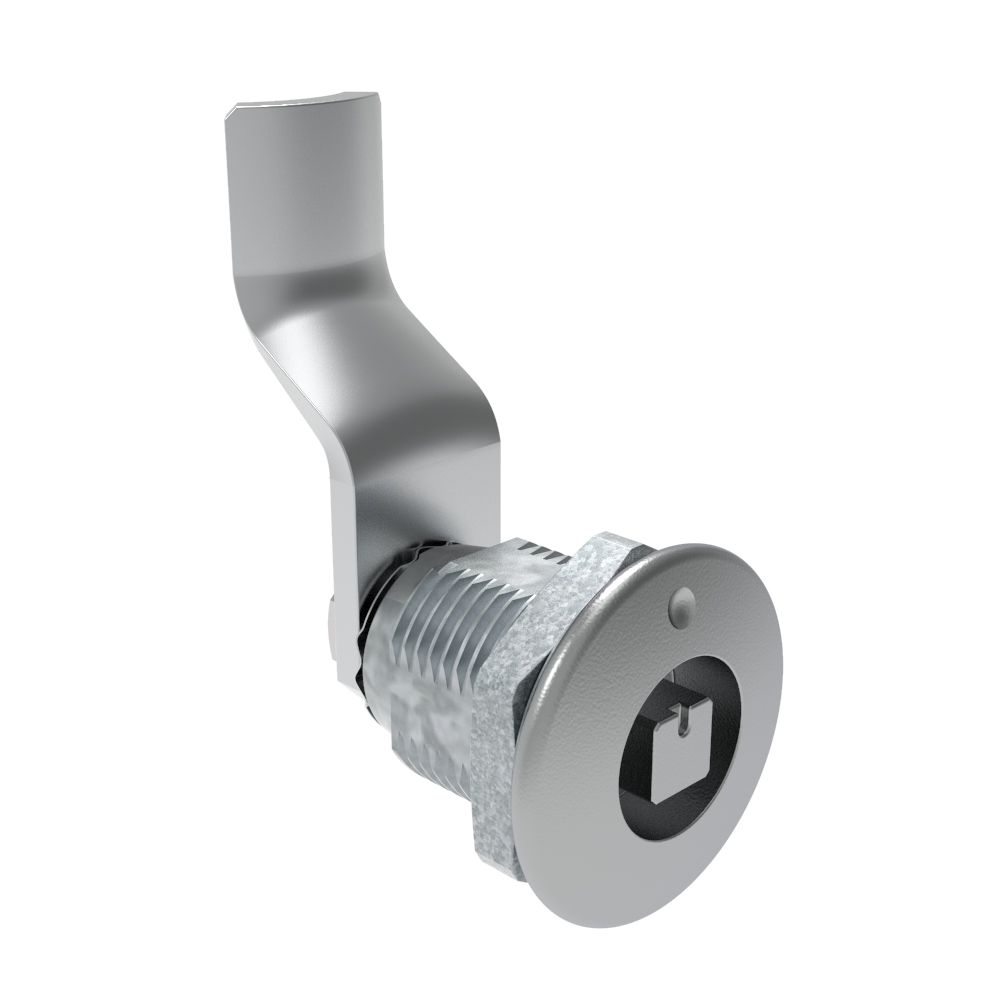 Southco Quarter-Turn Cam Latch, 7 mm Square Recess, 36mm (1.42 in) Grip, Not Sealed, Zinc Alloy, Chrome Plated, Bright