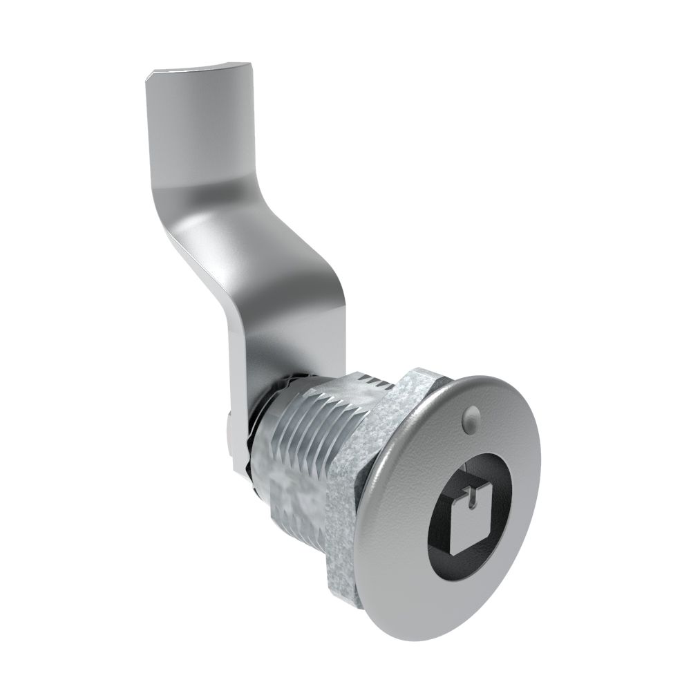 Southco Quarter-Turn Cam Latch, 7 mm Square Recess, 38mm (1.50 in) Grip, Not Sealed, Zinc Alloy, Chrome Plated, Bright
