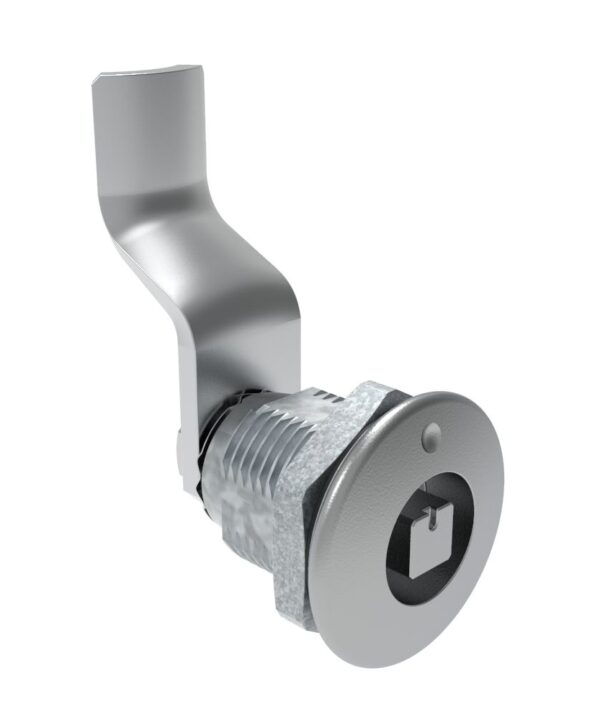 Southco Quarter-Turn Cam Latch, 7 mm Square Recess, 38mm (1.50 in) Grip, Sealed, Zinc Alloy, Chrome Plated, Bright