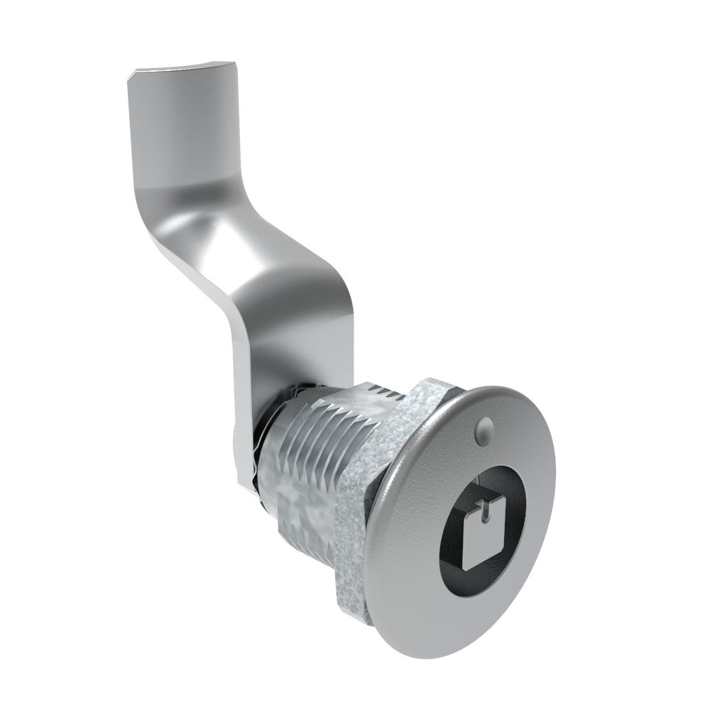 Southco Quarter-Turn Cam Latch, 7 mm Square Recess, 42mm (1.65 in) Grip, Not Sealed, Zinc Alloy, Chrome Plated, Bright