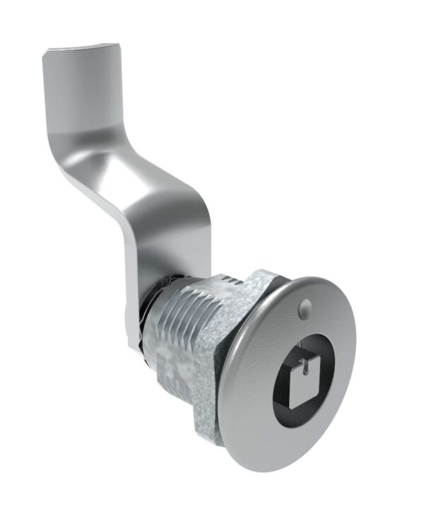 Southco Quarter-Turn Cam Latch, 7 mm Square Recess, 44mm (1.73 in) Grip, Sealed, Zinc Alloy, Chrome Plated, Bright