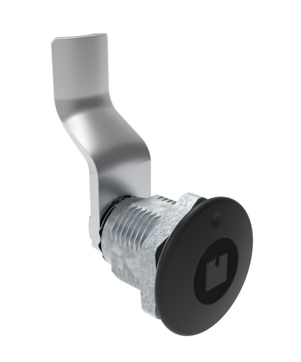 Southco Quarter-Turn Cam Latch, 7 mm Square Recess, 36mm (1.42 in) Grip, Not Sealed, Zinc Alloy, Powder Coat, Black