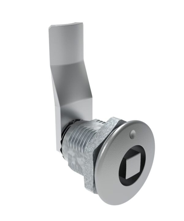 Southco Quarter-Turn Cam Latch, 8 mm Square, 26mm (1.02 in) Grip, Sealed, Zinc Alloy, Chrome Plated, Bright