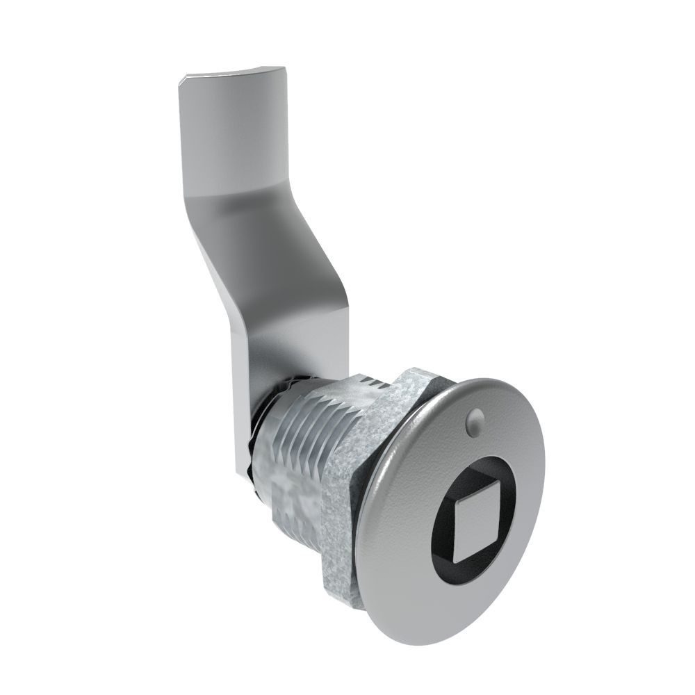Southco Quarter-Turn Cam Latch, 8 mm Square, 32mm (1.25 in) Grip, Sealed, Zinc Alloy, Chrome Plated, Bright