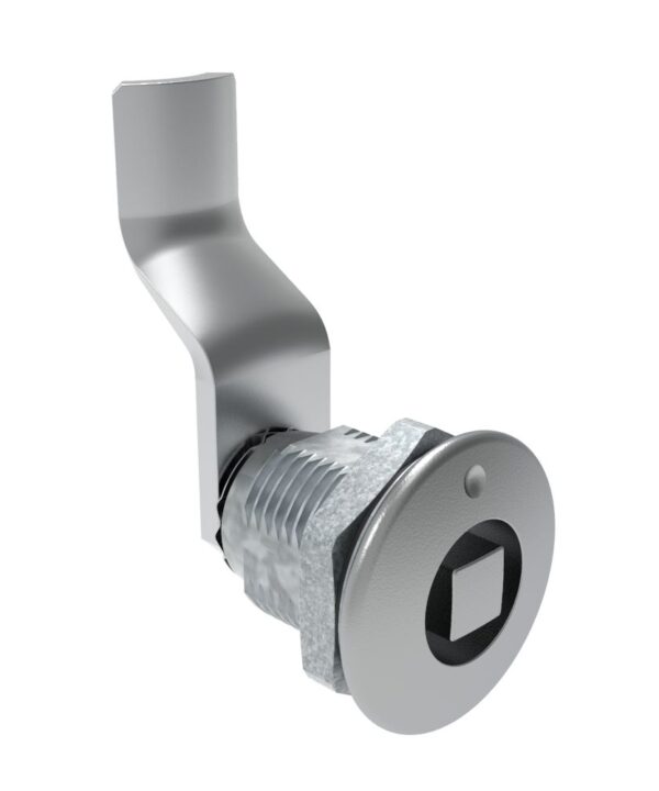 Southco Quarter-Turn Cam Latch, 8 mm Square, 36mm (1.42 in) Grip, Sealed, Zinc Alloy, Chrome Plated, Bright