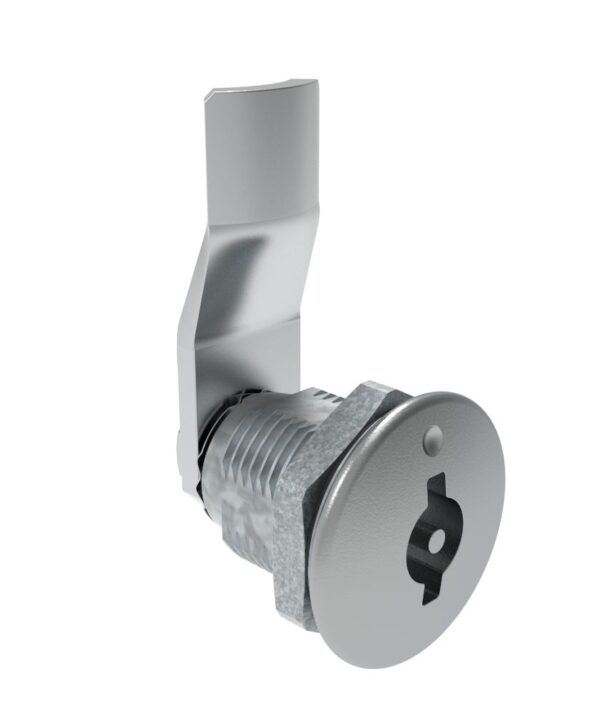Southco Quarter-Turn Cam Latch, 3 mm Double Bitted Recess, 18mm (.71 in) Grip, Sealed, Zinc Alloy, Chrome Plated, Bright