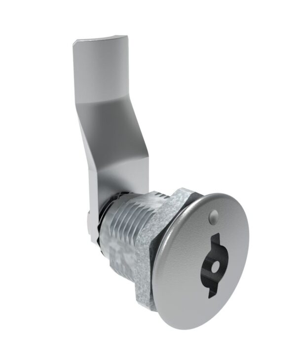 Southco Quarter-Turn Cam Latch, 3 mm Double Bitted Recess, 28mm (1.10 in) Grip, Sealed, Zinc Alloy, Chrome Plated, Bright
