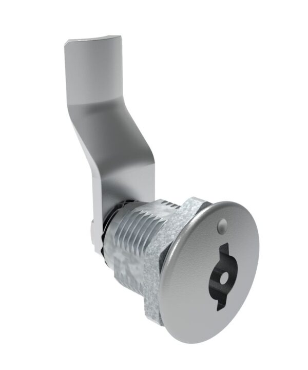Southco Quarter-Turn Cam Latch, 3 mm Double Bitted Recess, 32mm (1.25 in) Grip, Not Sealed, Zinc Alloy, Chrome Plated, Bright