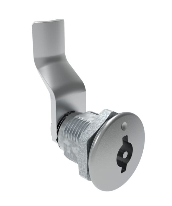 Southco Quarter-Turn Cam Latch, 3 mm Double Bitted Recess, 34mm (1.34 in) Grip, Sealed, Zinc Alloy, Chrome Plated, Bright