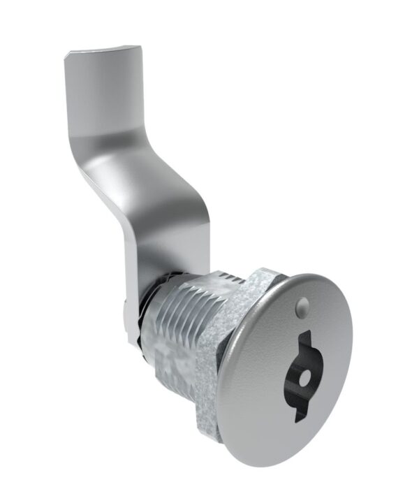 Southco Quarter-Turn Cam Latch, 3 mm Double Bitted Recess, 38mm (1.50 in) Grip, Not Sealed, Zinc Alloy, Chrome Plated, Bright