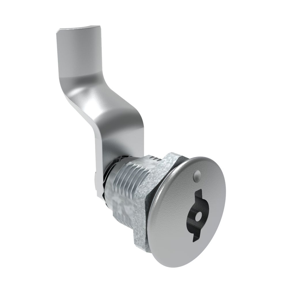 Southco Quarter-Turn Cam Latch, 3 mm Double Bitted Recess, 40mm (1.57 in) Grip, Sealed, Zinc Alloy, Chrome Plated, Bright
