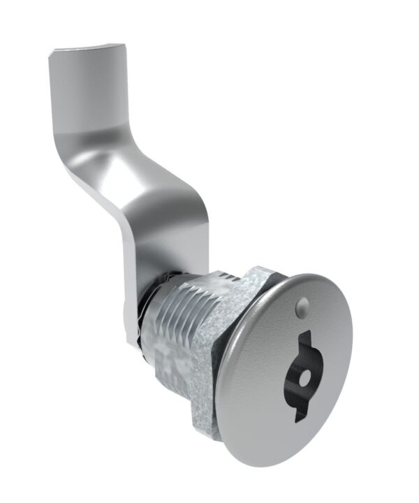Southco Quarter-Turn Cam Latch, 3 mm Double Bitted Recess, 42mm (1.65 in) Grip, Sealed, Zinc Alloy, Chrome Plated, Bright