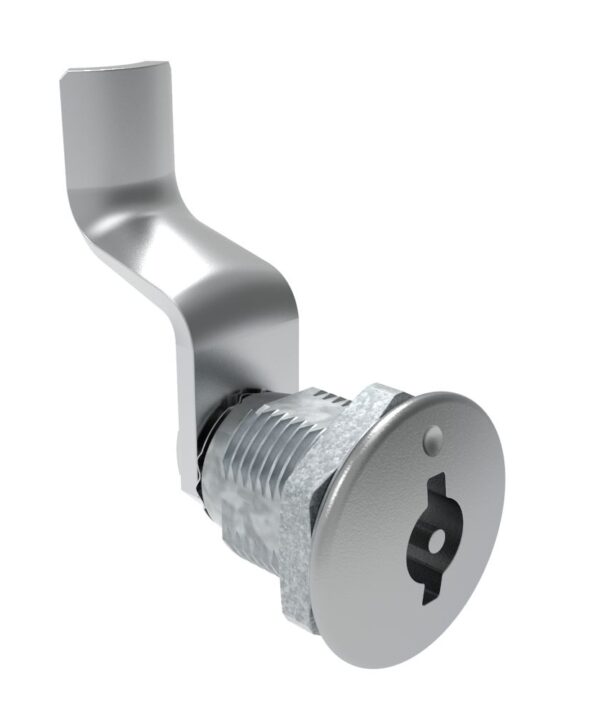 Southco Quarter-Turn Cam Latch, 3 mm Double Bitted Recess, 44mm (1.73 in) Grip, Not Sealed, Zinc Alloy, Chrome Plated, Bright