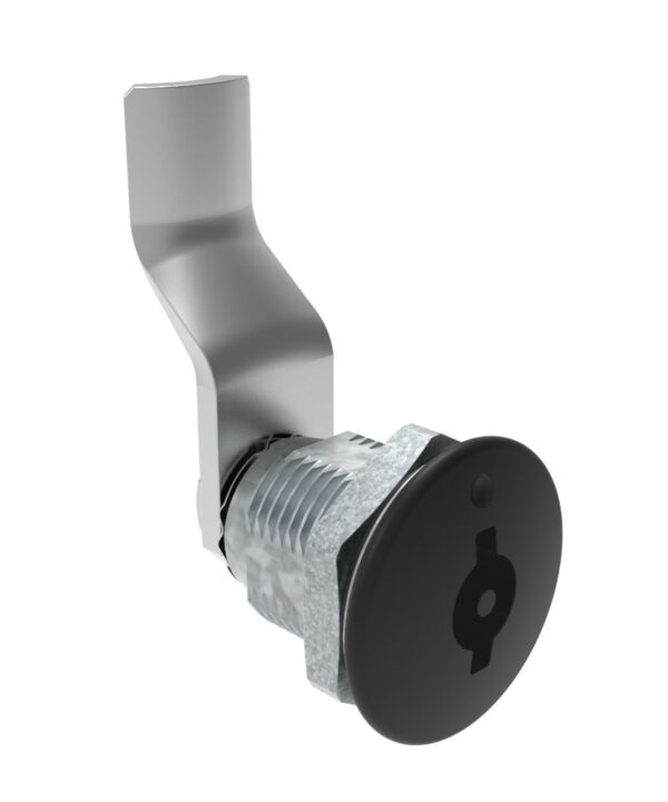 Southco Quarter-Turn Cam Latch, 3 mm Double Bitted Recess, 34mm (1.34 in) Grip, Sealed, Zinc Alloy, Powder Coat, Black