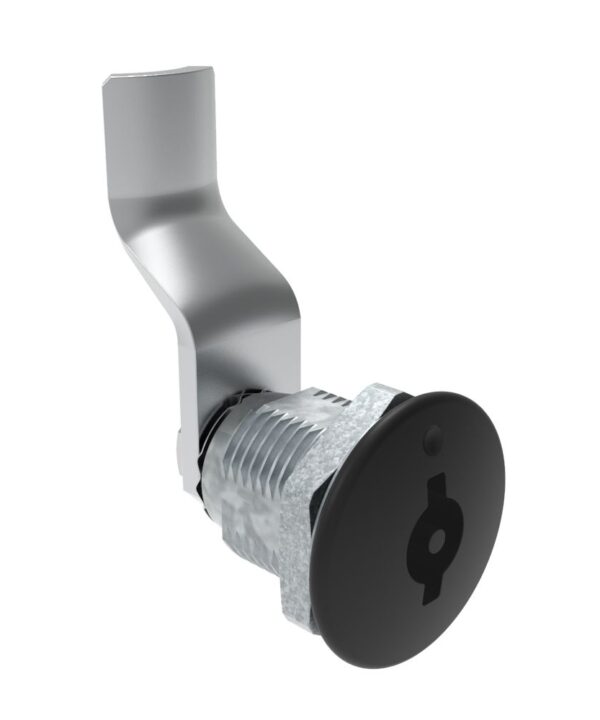 Southco Quarter-Turn Cam Latch, 3 mm Double Bitted Recess, 36mm (1.42 in) Grip, Not Sealed, Zinc Alloy, Powder Coat, Black