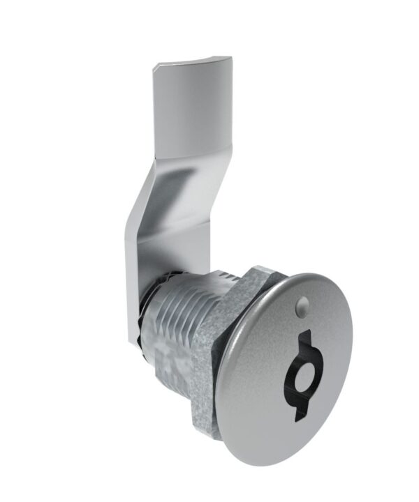 Southco Quarter-Turn Cam Latch, 5 mm Double Bitted Recess, 16mm (.63 in) Grip, Sealed, Zinc Alloy, Chrome Plated, Bright