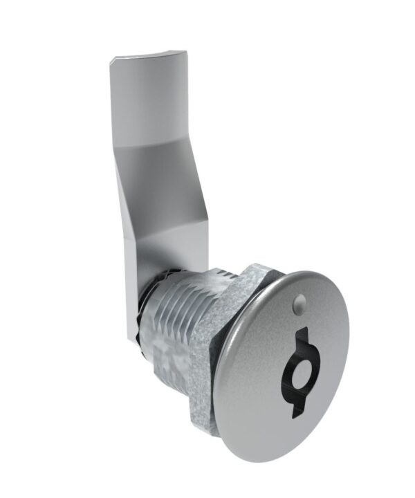 Southco Quarter-Turn Cam Latch, 5 mm Double Bitted Recess, 26mm (1.02 in) Grip, Sealed, Zinc Alloy, Chrome Plated, Bright