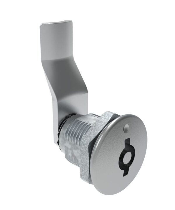 Southco Quarter-Turn Cam Latch, 5 mm Double Bitted Recess, 30mm (1.18 in) Grip, Sealed, Zinc Alloy, Chrome Plated, Bright