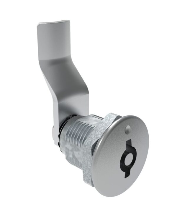 Southco Quarter-Turn Cam Latch, 5 mm Double Bitted Recess, 32mm (1.25 in) Grip, Not Sealed, Zinc Alloy, Chrome Plated, Bright