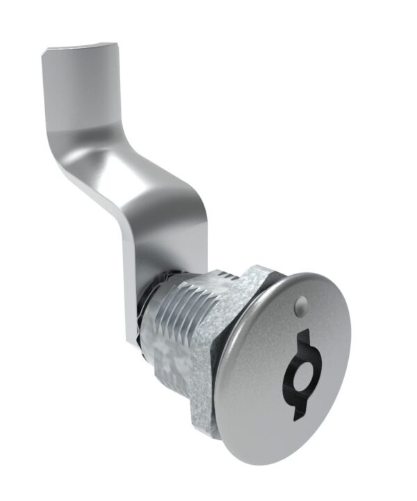 Southco Quarter-Turn Cam Latch, 5 mm Double Bitted Recess, 44mm (1.73 in) Grip, Sealed, Zinc Alloy, Chrome Plated, Bright