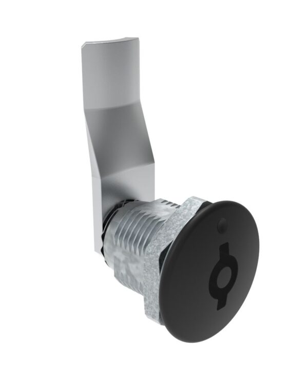 Southco Quarter-Turn Cam Latch, 5 mm Double Bitted Recess, 26mm (1.02 in) Grip, Not Sealed, Zinc Alloy, Powder Coat, Black